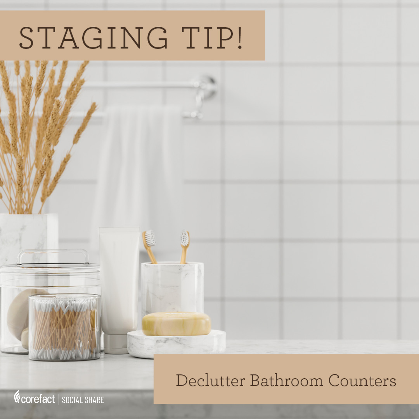 Social Share graphics - Bathroom staging