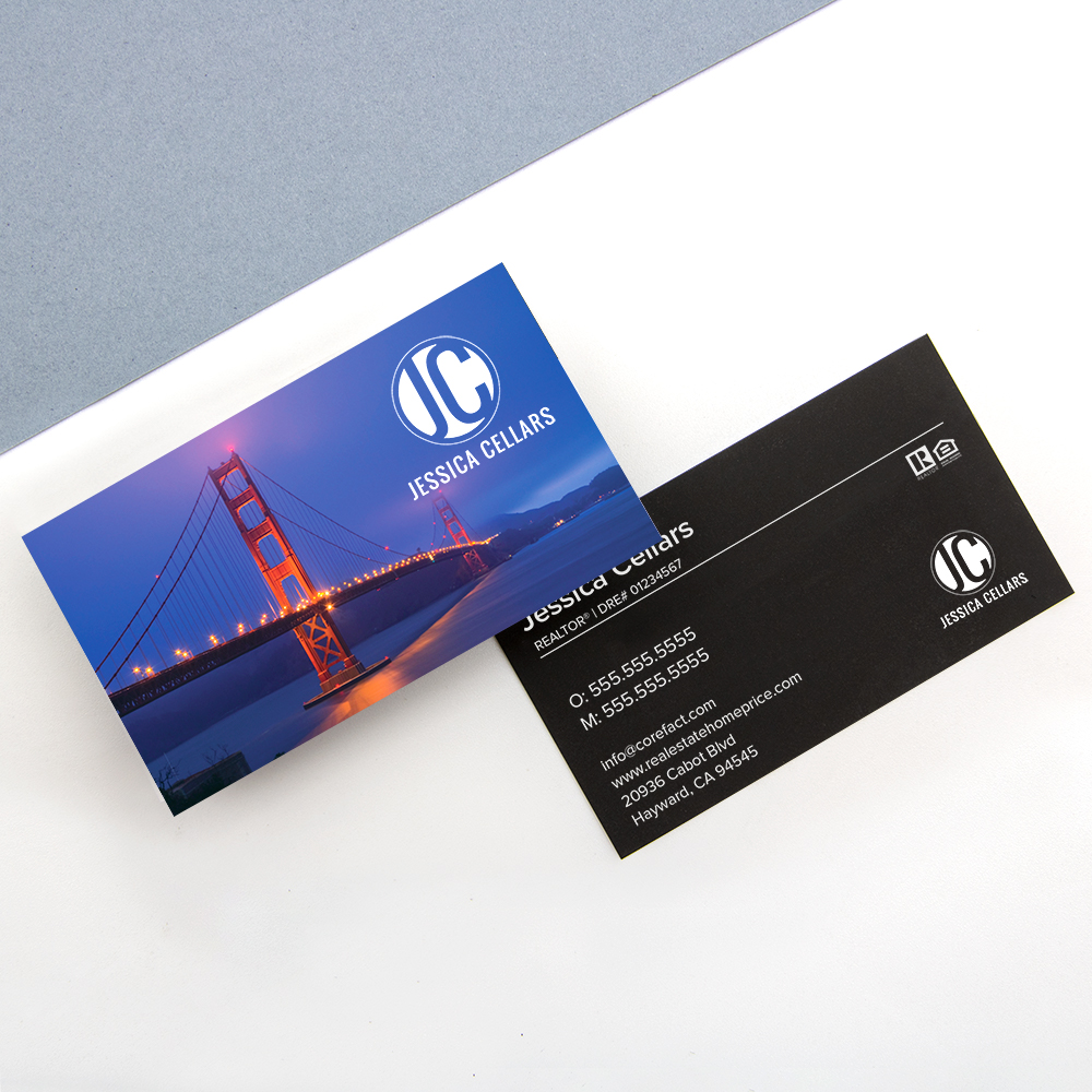 Upload - 18pt Luxe Business Card - Double Sided