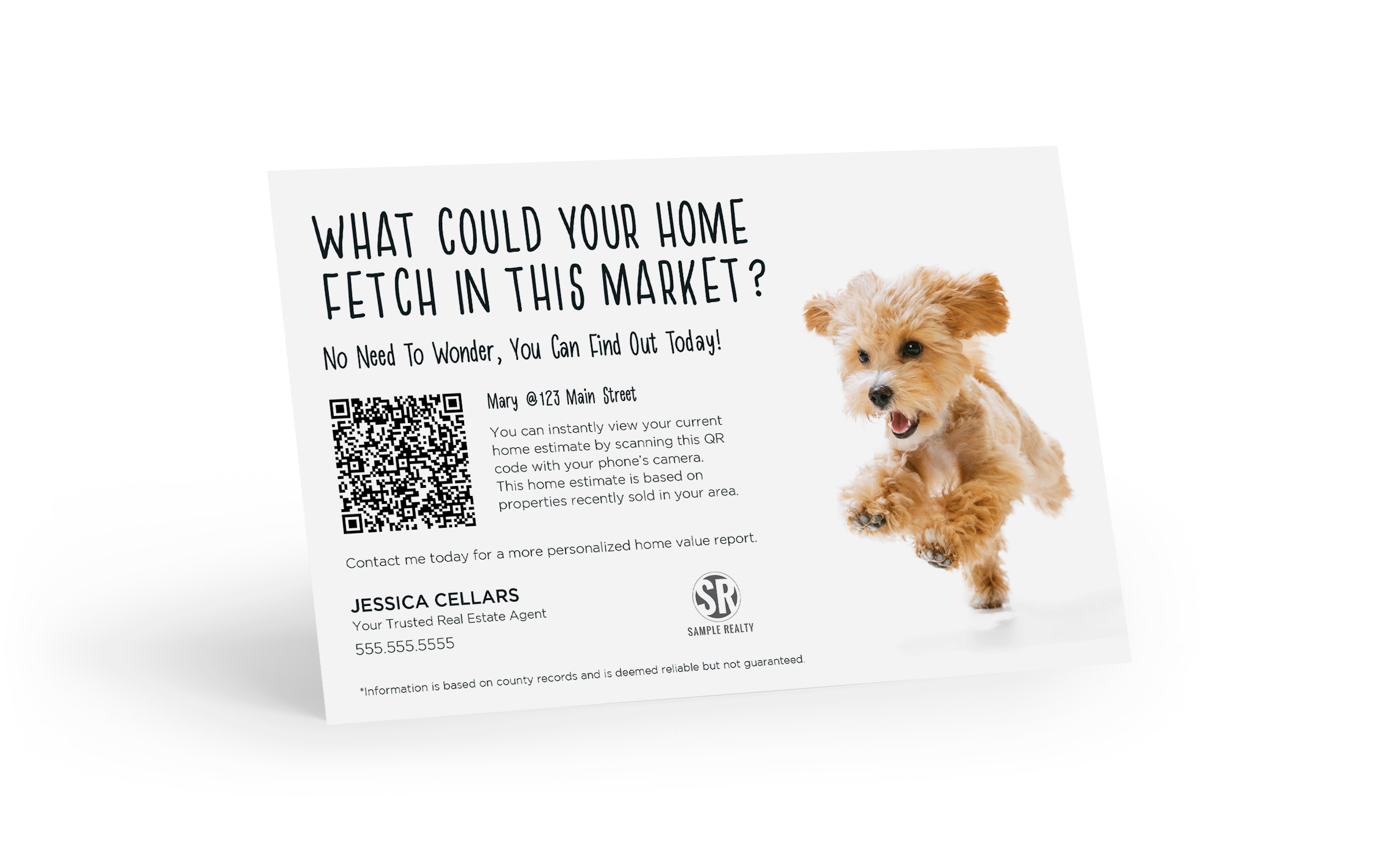 Corefact Bright Side Postcard <br> Home Estimate QR Code - Fetch Corefact Bright Side Postcard <br> Home Estimate QR Code - Fetch