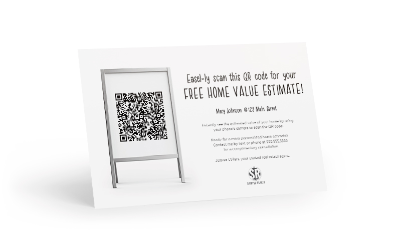 Corefact Bright Side - QR Home Estimate Easel Corefact Bright Side - QR Home Estimate Easel