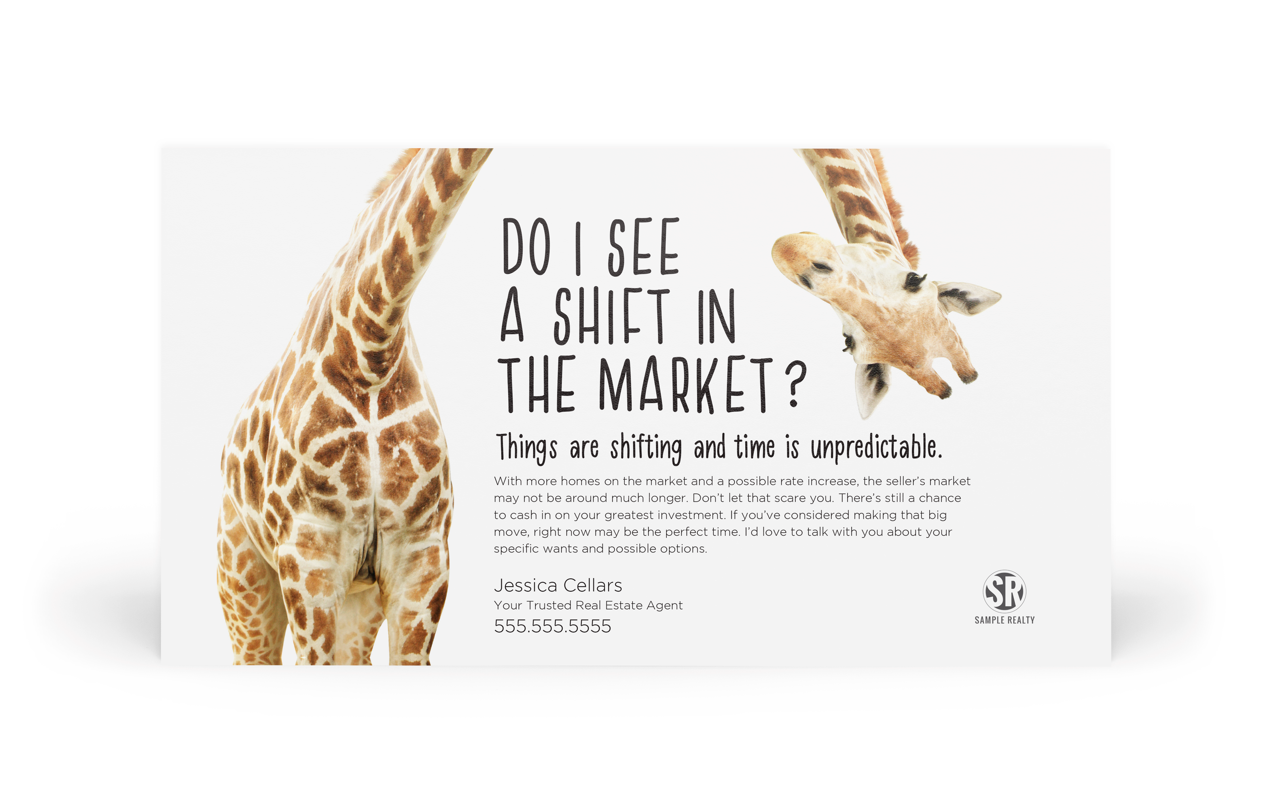 Corefact EDDM Postcard - Market Shift <br> Bright Side - Insightful Giraffe Corefact EDDM Postcard - Market Shift <br> Bright Side - Insightful Giraffe