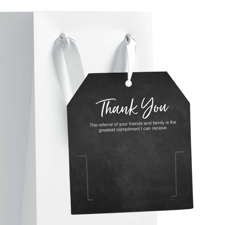 Chalkboard Thank you Gift Tag