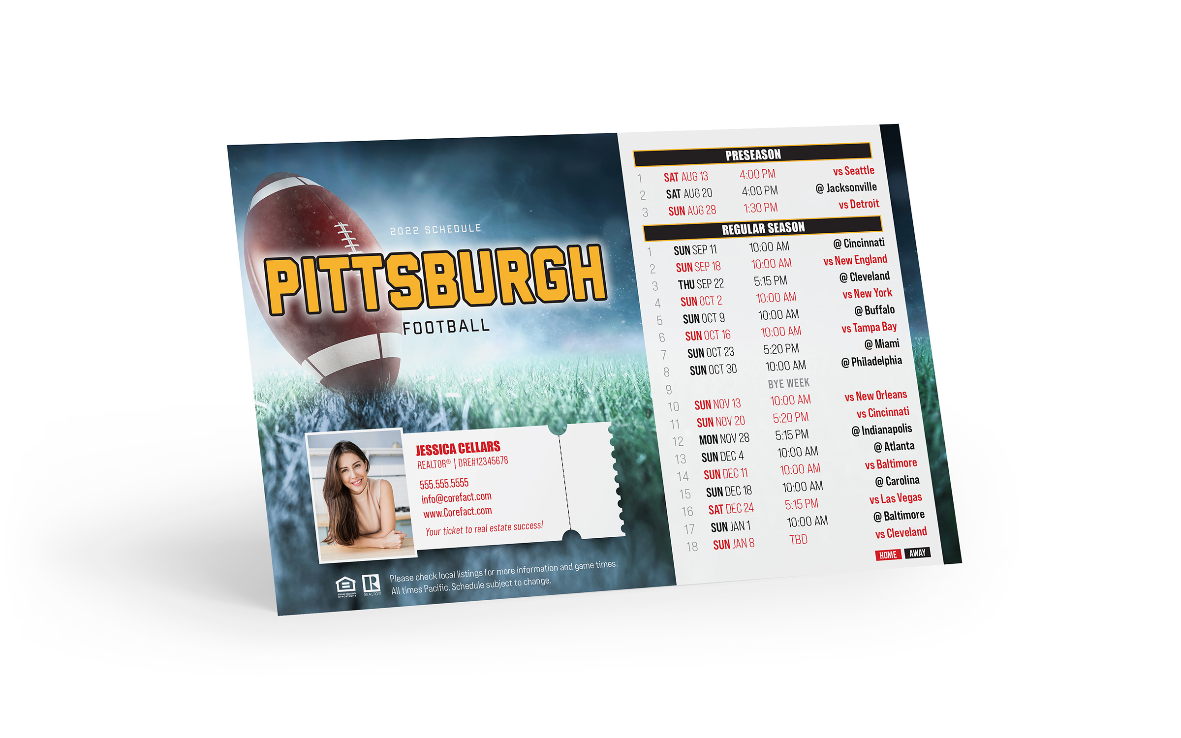 Corefact Football Schedule Magnet <br> Pittsburgh (Print Only) Corefact Football Schedule Magnet <br> Pittsburgh (Print Only)
