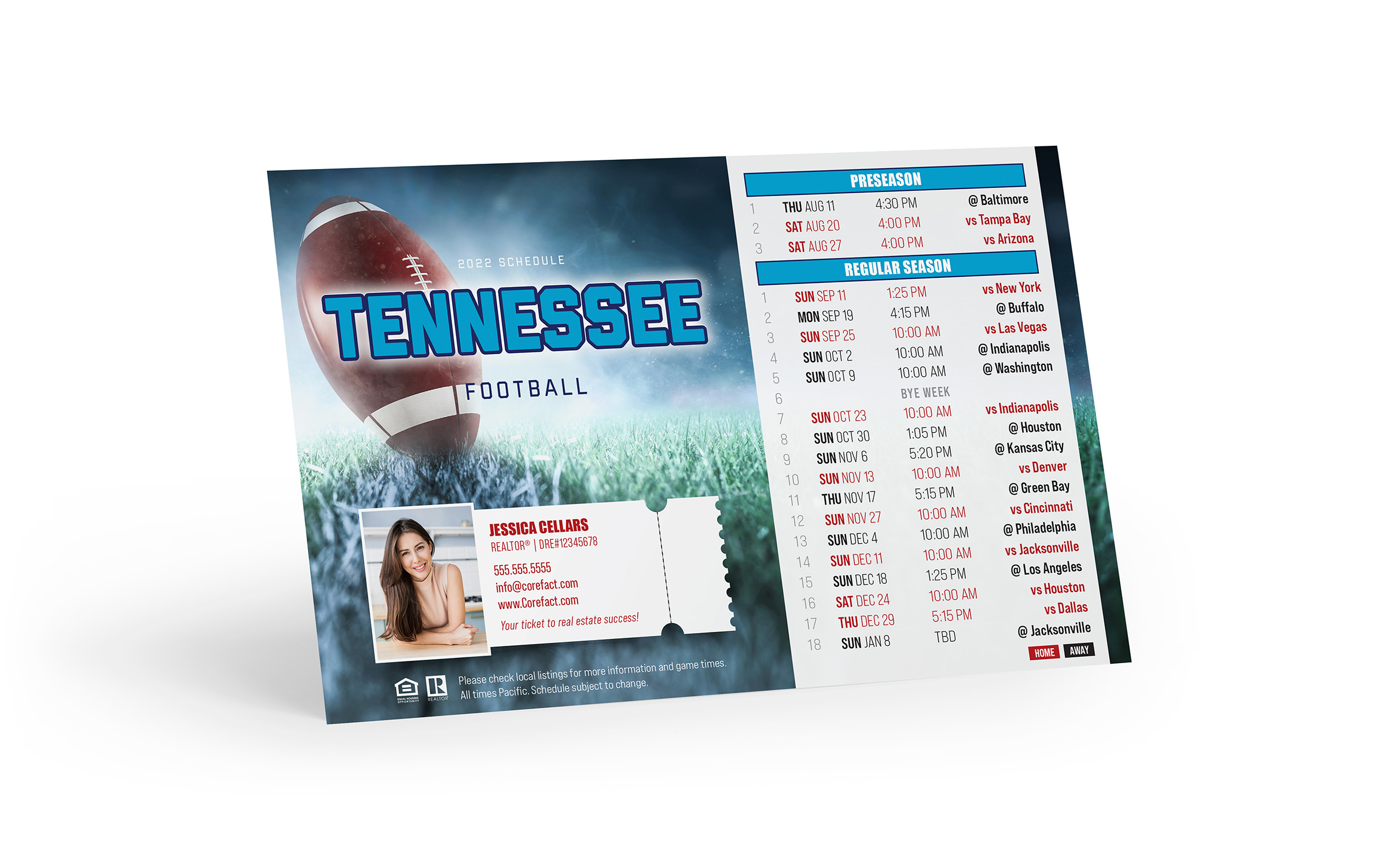 Corefact Football Schedule Magnet <br> Tennessee (Print Only) Corefact Football Schedule Magnet <br> Tennessee (Print Only)