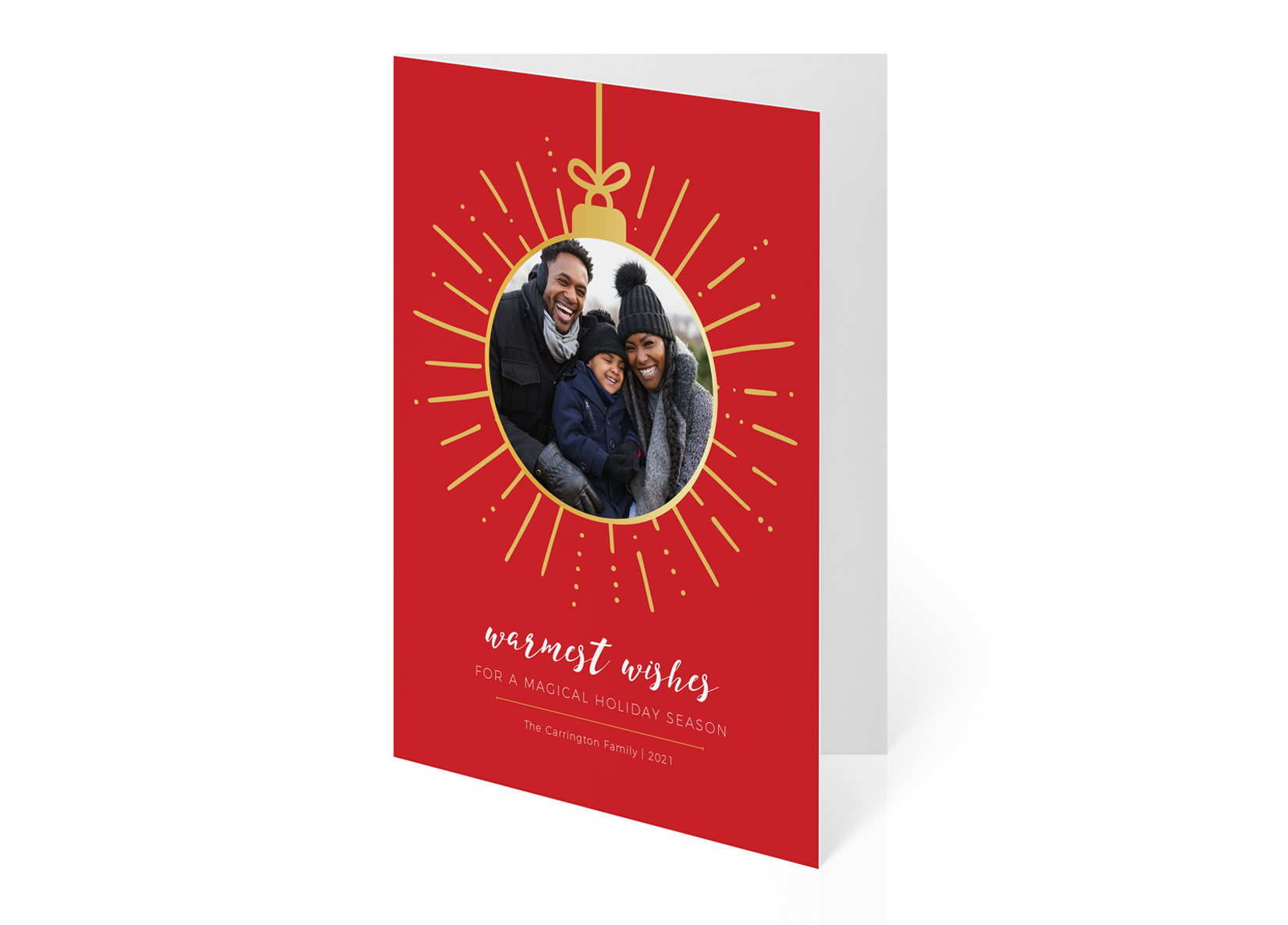 Family Holiday Note Card - Magical Holiday