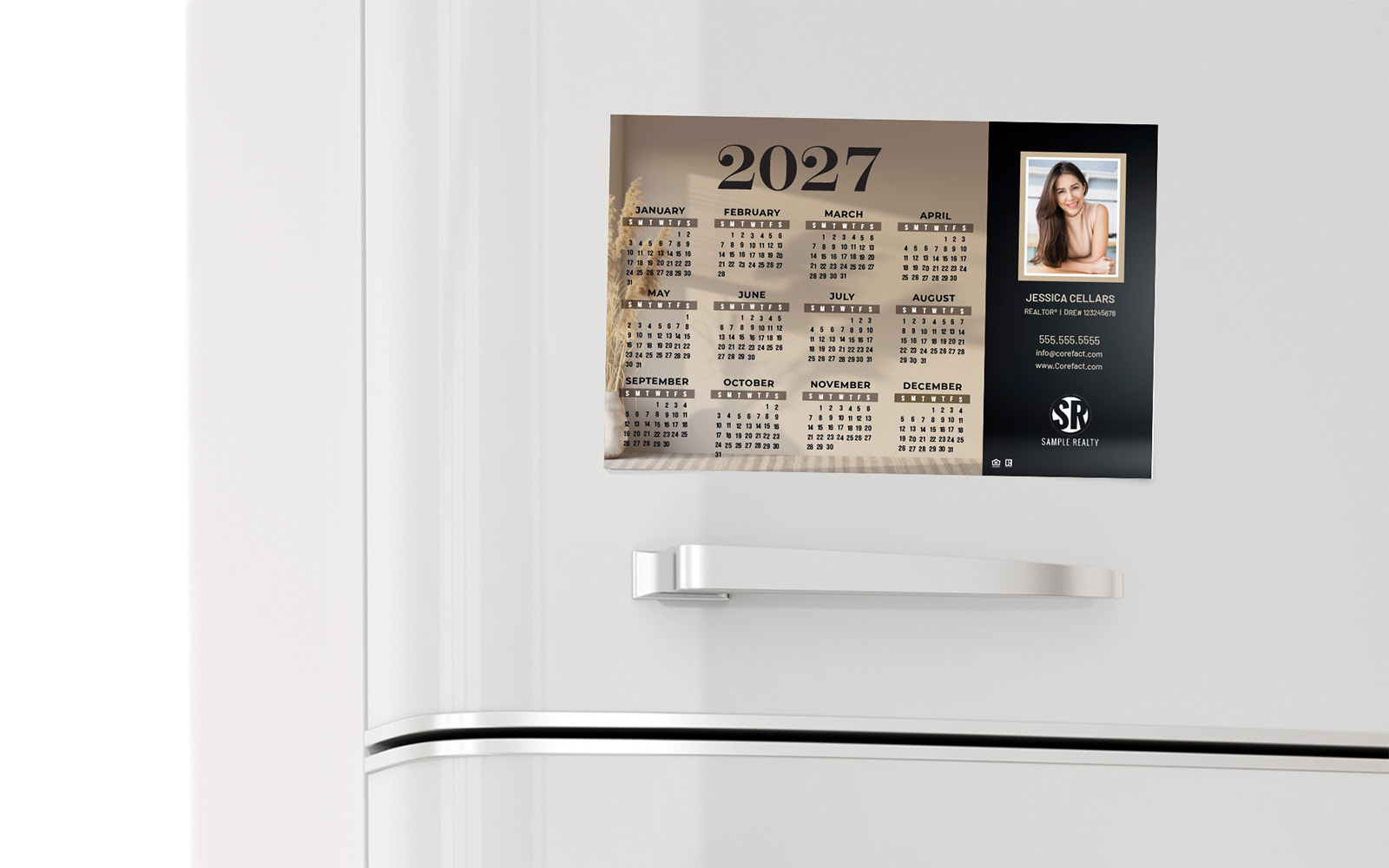 2027 Calendar Fridge Magnet