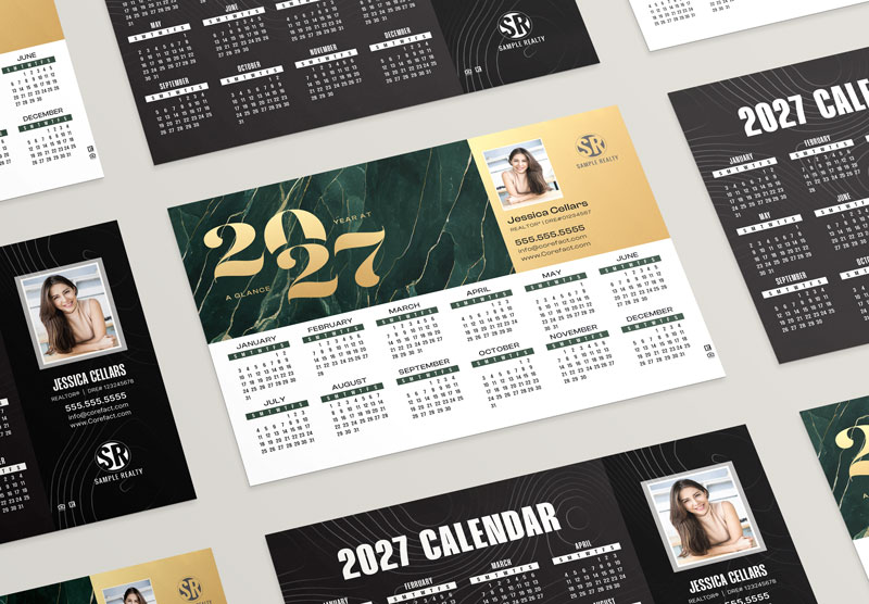 2027 Calendar Postcards